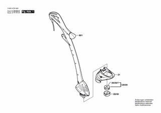 BOSCH Fadenspender | Ersatzteile für ART 26 EASYTRIM | 1619P16616