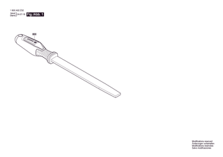 BOSCH Feile | Ersatzteile fr Flat steel file (200mm) 8 | 1600A0334E