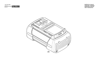 BOSCH Akku-Paket | Ersatzteile fr GBA 36V 4,0Ah H-C | 1607A350R2