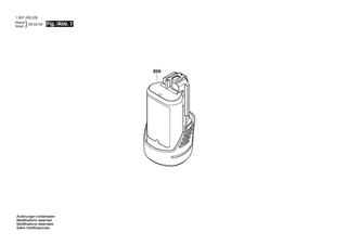 BOSCH Akku-Paket | Ersatzteile fr PBA 12V 2.0 Ah O-B | 1607A3515X