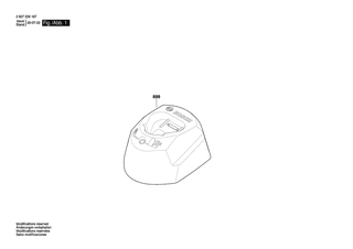 BOSCH Schnell-Lader J GAL 12V-20 100/3,6-12V 2A | Ersatzteile fr GAL 12V-20 | 2607226197