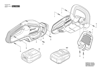BOSCH Akku-Paket PBA 18V 2.5Ah W-B | Ersatzteile f�r UniversalHedgeCut 18V-55 | 1607A351C9