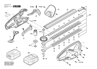 BOSCH Akku-Paket | Ersatzteile fr EasyHedgeCut 18V-52-13 | 1607A350RP