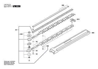 BOSCH Innensechskantschraube M 4x10 DIN 912-8.8 | Ersatzteile f�r AHS 54-20 LI | 2910141120