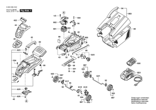 BOSCH Führungsholm komplett | Ersatzteile für ROTAK 32 LI High Power | F016L68053