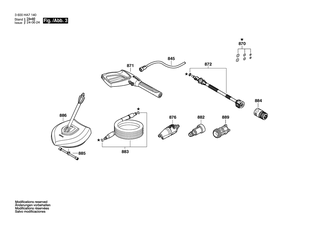 BOSCH 3-in-1-Spritzdse | Ersatzteile fr AQUATAK 35-12 | F016F06188