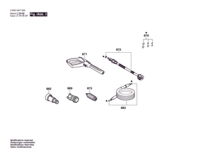 BOSCH Hochdruckschlauch 6M 150 BAR | Ersatzteile fr AQT 40-13 | F016F05025
