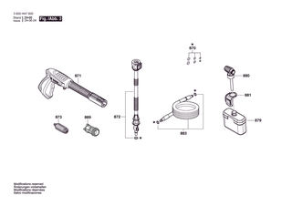 BOSCH Hochdruck-Schaumd�se | Ersatzteile f�r AQT 33-11 Bare | F016F05555