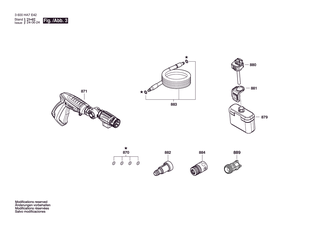 BOSCH Netzanschlussleitung | Ersatzteile f�r EasyAquatak 100 Home | F016F05173