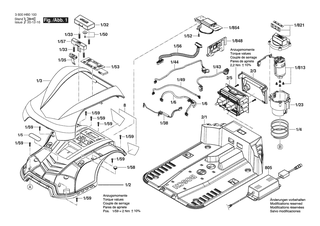 BOSCH Grundplatte komplett | Ersatzteile für Indego 400 connect | F016L90756