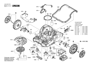 BOSCH Motordeckel | Ersatzteile f�r Indego M+ 700 | F016105503