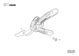 BOSCH Schraube | Ersatzteile fr EasyPrune | 1600A015Y2