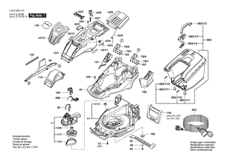 BOSCH Klebeschild POWERDRIVE R | Ersatzteile für AdvancedRotak 670 | 160111C3G4