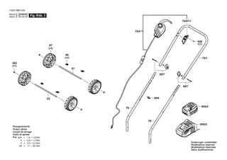 BOSCH Motorhaube | Ersatzteile fr EasyMower 18V-32-200 | 1600A027RC