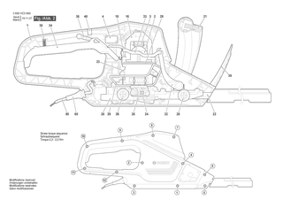 BOSCH Typschild | Ersatzteile f�r AdvancedHedgeCut 70 | 160111A8WX