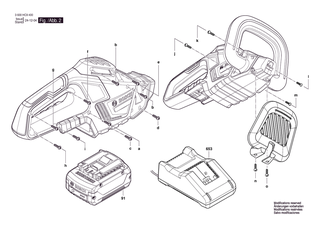 BOSCH St�tze | Ersatzteile f�r GHE 18V-60 (II) | 1600A00750