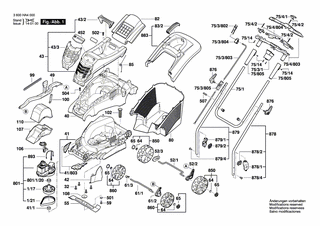 BOSCH Mähergehäuse | Ersatzteile für Rotak 36 | F016L68101