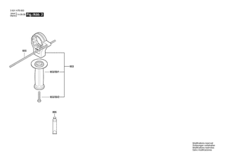 BOSCH Schalter | Ersatzteile f�r GSB 19-2 RE bare | 2607200665