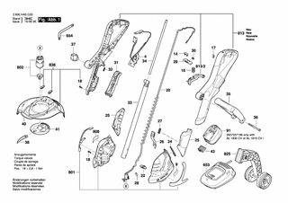 BOSCH Messerhalter (Magazinaufnahme am Griff/Akku) | Ersatzteile für ART 23-18 LI | 2609005968