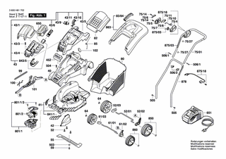 BOSCH Auslösehebel | Ersatzteile für ROTAK 370 LI | F016L66107