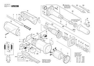BOSCH Schleifspindel | Ersatzteile fr DG300LPD | 3603523070