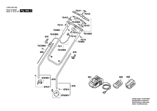 BOSCH Auslösehebel | Ersatzteile für Rotak 430 LI | F016L68004