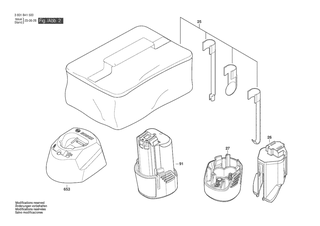 BOSCH Batteriedeckel | Ersatzteile f�r GIC 12V-4-23 C | 2609199769