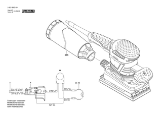 BOSCH Typschild | Ersatzteile f�r GSS 230 AVE | 160111A33W