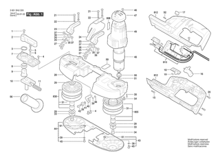 BOSCH Zusatzhandgriff | Ersatzteile fr GCB 18 V-LI | 1619P16111