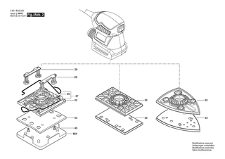 BOSCH Typschild | Ersatzteile f�r GSS 160-1 A | 160111AC43