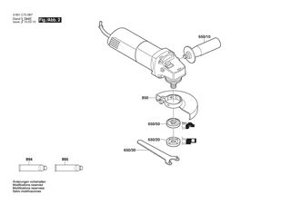 BOSCH Abdeckscheibe | Ersatzteile f�r GWS 6-100 S | 1619P09390
