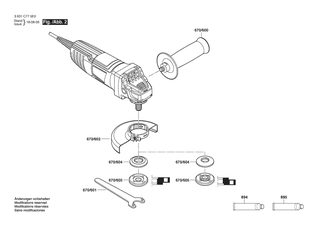 BOSCH Lagerflansch | Ersatzteile f�r GWS 850 | 16058080EW