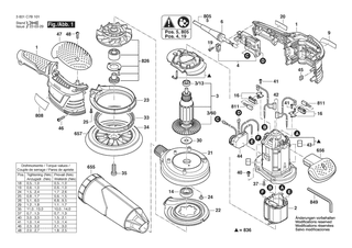 BOSCH Winkelschraubendreher | Ersatzteile für GEX 125-150 AVE | 2607950059