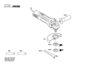 BOSCH Zusatzhandgriff | Ersatzteile f�r GWS 7-100N | 1619P16111