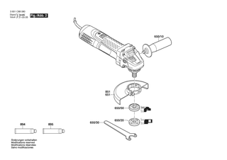 BOSCH Anker | Ersatzteile f�r GWS 720 | 1604010BK7
