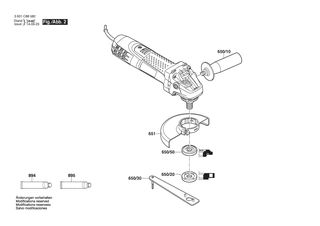 BOSCH Motorgeh�use | Ersatzteile f�r GWS 7-115 ET | 1619P09415