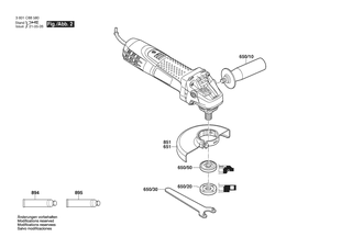 BOSCH Abdeckscheibe | Ersatzteile f�r GWS 7-100 ET | 1619P09390
