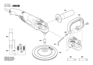 BOSCH Zusatzhandgriff | Ersatzteile f�r GPO 12 CE | 1619P16111