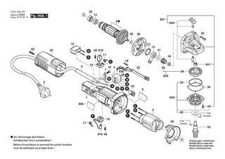 BOSCH Zusatzhandgriff | Ersatzteile fr GWS 700 | 1619P16111