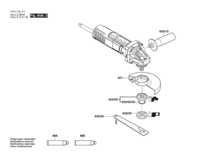 BOSCH Rillenkugellager | Ersatzteile f�r GWS9-45 | 1619P14660