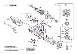 BOSCH Polschuh | Ersatzteile fr GWS 750-100 | 160422059E