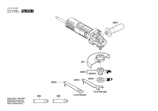 BOSCH Polschuh | Ersatzteile fr GWS 750-100 | 160422059E