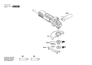 BOSCH Zusatzhandgriff | Ersatzteile f�r GWS 900-100 | 1619P16111