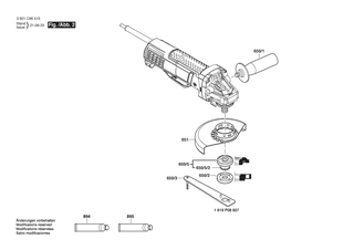 BOSCH Rasthebel | Ersatzteile f�r GWS10-450P | 1607000742