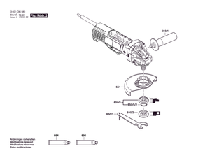BOSCH Aufnahmeflansch �22,3X�42 MM | Ersatzteile f�r GWS 9-100 P | 1619P12159