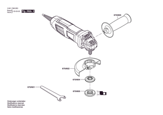 BOSCH Schutzhaube �115 MM SILBER | Ersatzteile f�r GWS 770 | 1600A00XU6