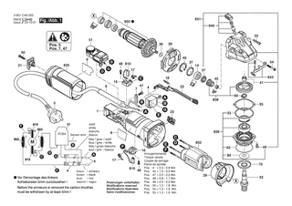 BOSCH Gehusedeckel | Ersatzteile fr GWS 12-125 S | 1619P21173