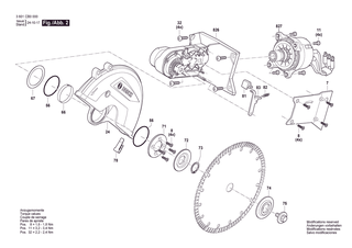 BOSCH Sockelplatte | Ersatzteile f�r GCS 18V-230 | 1605A0033J