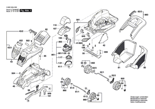 BOSCH Hebel | Ersatzteile für Rotak 43 | F016L65394