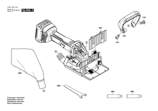 BOSCH Aufnahmeflansch � 22 MM | Ersatzteile f�r GFF 18V-22 | 3605700154